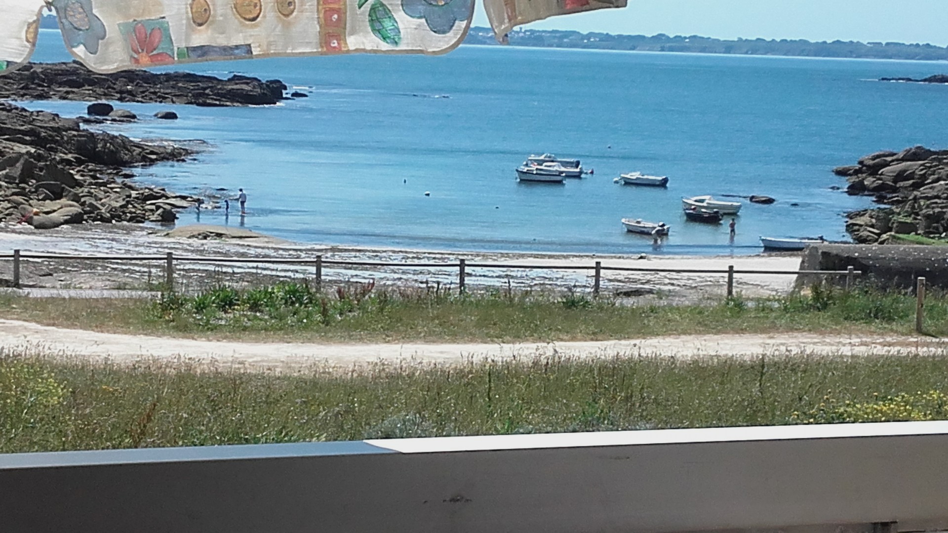 Vue du balcon sur la Plage