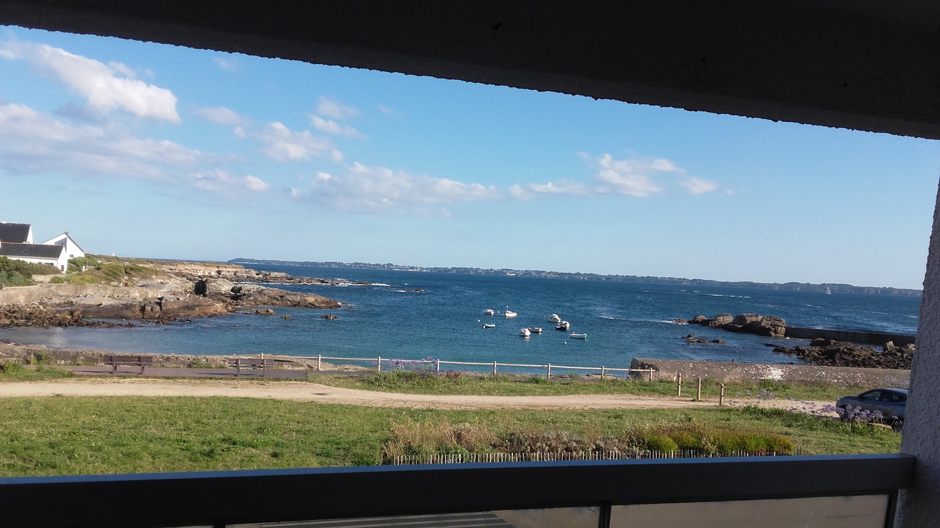 Vue sur l’Île de Groix du balcon