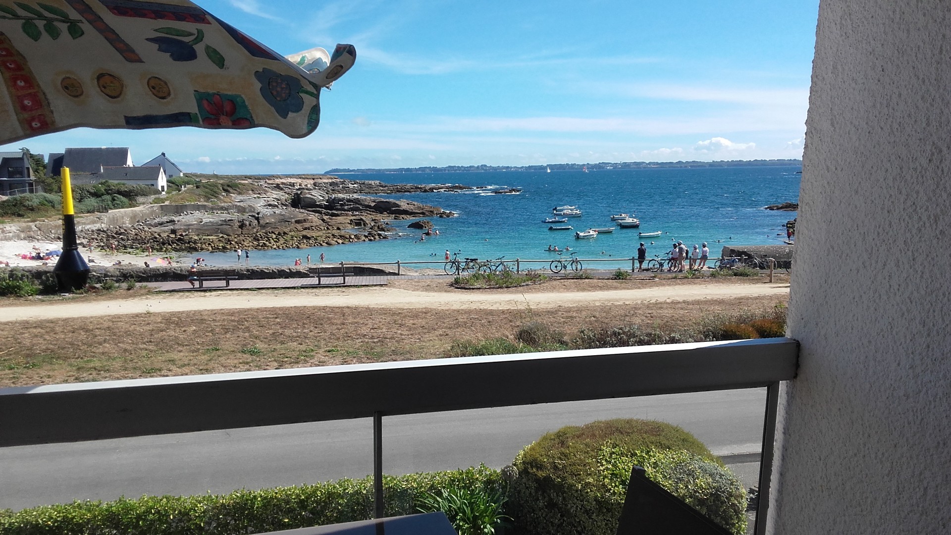 Vue du balcon sur la Plage